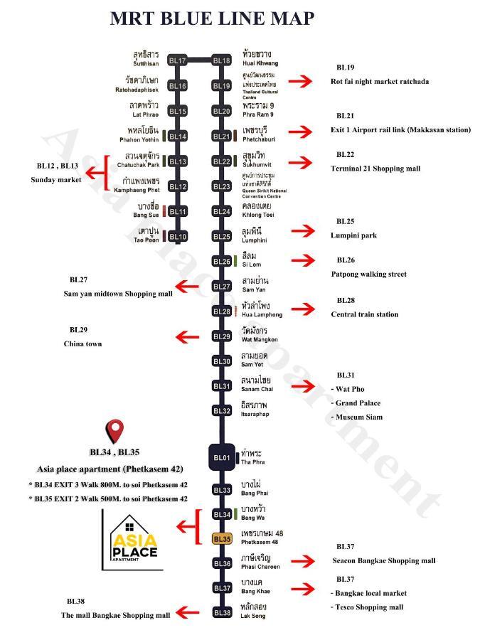 Asia Place Apartment بانكوك المظهر الخارجي الصورة